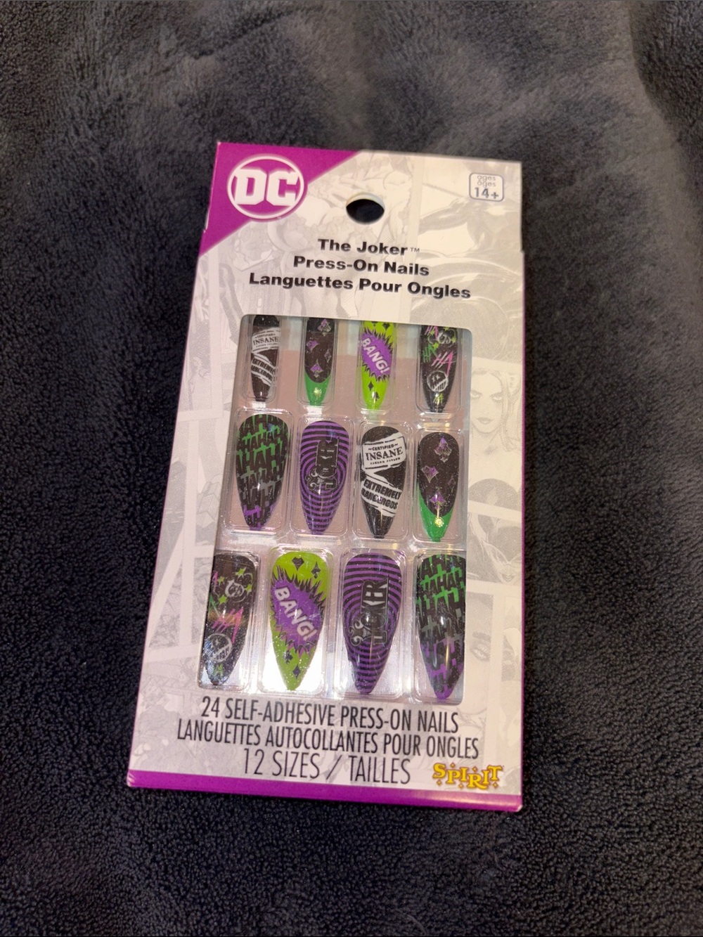 The Joker Press On Nails Spirit Halloween